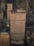 Pan Am Office Building in New York City with Private Helicopter Landing on the Rooftop Heliport