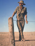 Professional Wild Horse Hunter George Girdler at His Homestead in the Outback of Australia