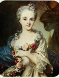 Pastel Portrait of Madame de Pompadour by Italian Portrait Painter Rosalba Carriera