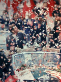 US President John F. Kennedy Receiving a Ticker Tape Parade During a State Visit to Mexico