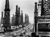 Buy Ribbon of Highway Passing the Signal Hill Oil Field Near Long Beach at AllPosters.com