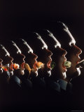 Multiple Exposure of a Man Eating and Drinking