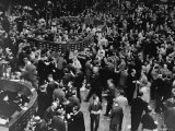 Men Working on the Floor of the New York Stock Exchange