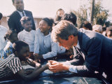 Buy Robert F. Kennedy Meeting with Some African American Kids During Political Campaign at AllPosters.com