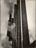 Smokestacks of Steel Plant, Taken from Boulevard of the Allies