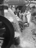 Buy Washerwomen Washing the City's Clothes in the Stream at AllPosters.com