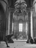 Buy People Standing on Exact Place Where a Shrine Stood Until Being Literally Carted Off by Henry VIII at AllPosters.com