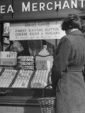 Woman Shopper Peruses the Goods
