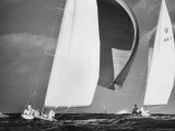 Buy Sailboats Weatherly and Australian Contender Gretel in America's Cup Races at AllPosters.com