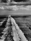 The Surf Breaking on the East Coast of Florida During Low Tide