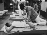 People Getting a Massage at Korakuen in Tokyo