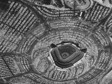 View of Crowded Parking Lots Around the Los Angeles Dodgers Stadium in Chavez Ravine, California