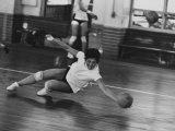 Volleyball Player Kinuko Tanida, a Member of Japan's Nichibo Championship Women's Team