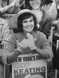Young Girl Supporting Senator Kenneth Keating's Campaign