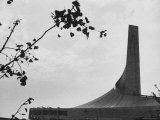 Stadium in Tokyo Being Built For the 1964 Olympics