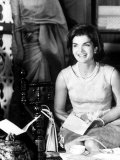 Mrs. John F. Kennedy During Her Tour of India