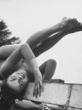 US Gymnast Muriel Davis Practicing at the National Gymnastic Clinic