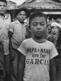 Small Try Displays Nacconalista Campaign Gift Backing Presidential Candidate Carlos Garcia