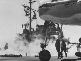 USS Forrestal, Planes Taking Off During Mid East Tour