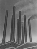 Smokestacks of the Ford Factory, Detroit, Michigan