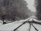 Buy Snow Blanketed Railroad Tracks, Courtland, Virginia at AllPosters.com