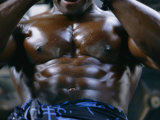 Buy Close View of a Weightlifters Upper Body at AllPosters.com