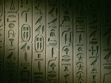 Egyptian Hieroglyphics Decorate the Walls of the Tomb of King Pepi I