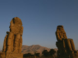 A View of the Crumbling Colossi of Memnon