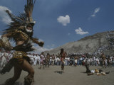 Traditional Dancing at the Pyramid of the Sun on the Spring Equinox