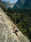 Buy Rock Climber on Nutcracker, a Climb Rated 5.8 in Yosemite Valley at AllPosters.com