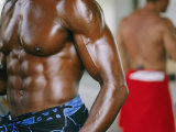 Buy Body Builder Working out at Venices Muscle Beach at AllPosters.com
