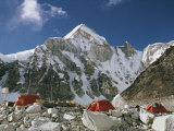 Buy The Mount Everest Expedition Campsite on a Mountain Side Strewn with Boulders at AllPosters.com