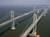 An Aerial View of the Chesapeake Bay Bridge