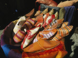 Buy Brightly Colored Shoes in the Moroccan Souk at AllPosters.com