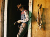 A Cowboy Braids a Lariat