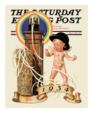 New Year's Baby, c.1934: Tickertape