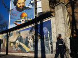 A Mural Depicting Middle Eastern Political Propaganda, Tehran, Iran