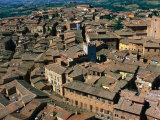 Rooftops and Buildings of City, Siena, Italy