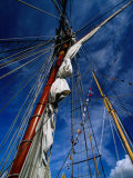 Rigging of La Recouvrance, Brest, Brittany, France