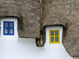 Detail of Wonderful Thatched Roof Cottages in Dunmore East, Munster, Ireland