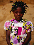 Portrait of Young Girl, Looking at Camera, Sassandra, Cote d'Ivoire