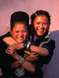Buy Portrait of Black H'Mong Girls, Sapa, Vietnam at AllPosters.com