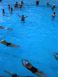 Water Aerobics in Pool at Kowloon Park, Hong Kong
