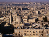 Overhead of the Roofs, Buildings, Domes and Towers of Aleppo from the Ramparts the Citadel, Syria