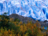 Autumn Colours and Icefall at Briksdalsbreen Glacier, Finnmark, Norway