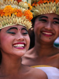 Buy Young Rejang Dancers from Denpasar at Opening Ceremony of Bali Arts Festival, Denpasar, Indonesia at AllPosters.com