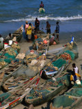 Buy Traditional Fishing Pirogues on Cape Coast Beach, Cape Coast, Central, Ghana at AllPosters.com