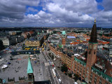 Buy Radhuspladsen (City Hall Square) and Copenhagen from the City Hall Tower, Copenhagen, Denmark at AllPosters.com