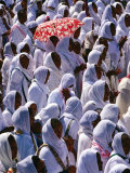 Buy Crowd of Women Dressed in White Celebrating Festival of Timkat, Assab, Eritrea at AllPosters.com