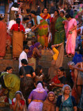 Buy Pilgrims at Dasaswamedh Ghat Take Ritual Bath in the Ganges, Varanasi, Uttar Pradesh, India at AllPosters.com